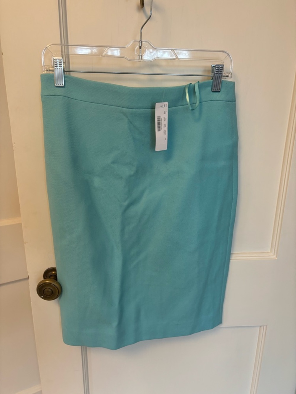 J. Crew NWT No. 2 Pencil Skirt aqua wool